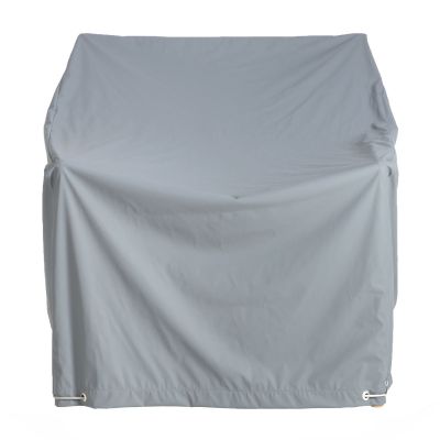 Graue Ethnicraft Regenschutzhülle für Jack Outdoor Sessel, Schutz vor Regen und Witterung.